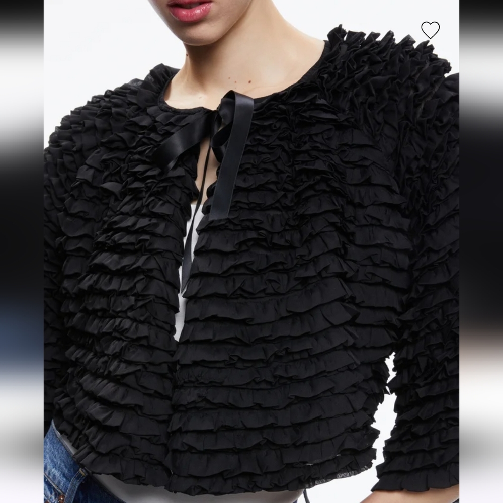 ALICE + OLIVIA Ruffle Jacket - Picture 6 of 7